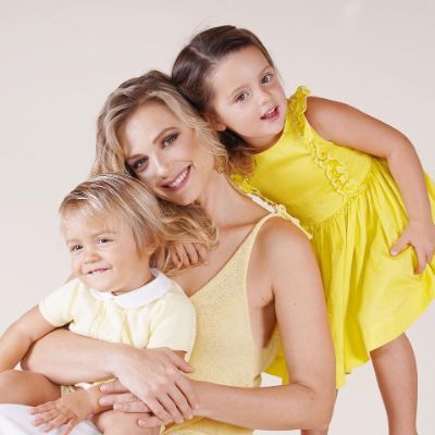 Photo of Ana Layevska along with her two children, Masha Moreira Laevski and Santiago Moreira.